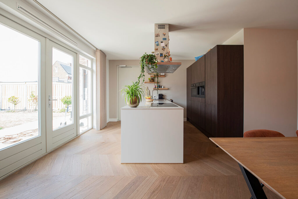 stucen nieuwbouwwoning